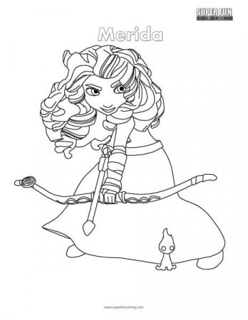 Merida- Brave Coloring Page - Super Fun Coloring