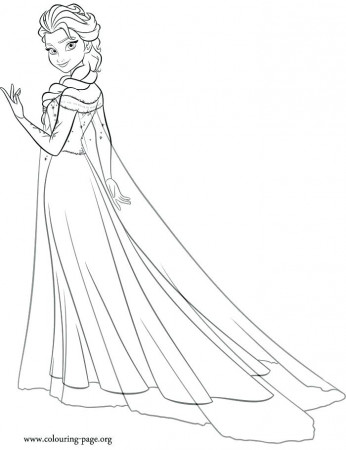 Elsa Frozen Coloring Page at GetDrawings.com | Free for ...