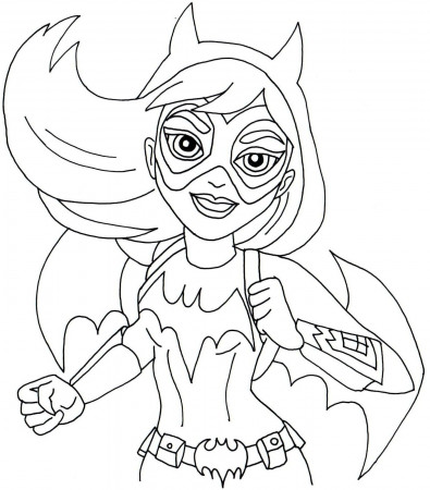 Free printable Super Hero High coloring page for Batgirl ...