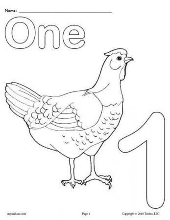 FREE Printable Animal Number Coloring Pages - Numbers 1-10 ...