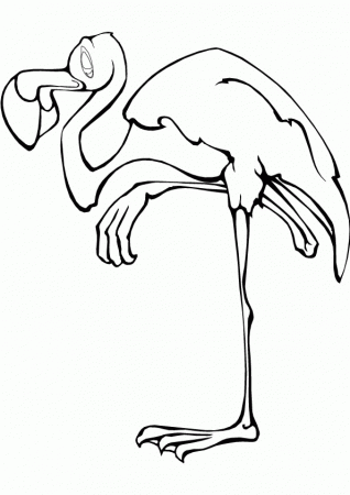 Free Flamingo Coloring Page, Download Free Clip Art, Free Clip Art ...