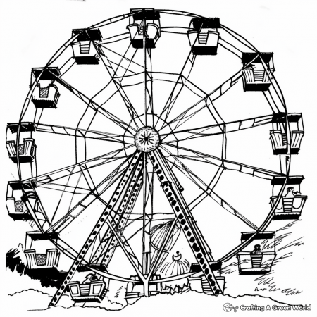 Amusement Park Coloring Pages - Free ...