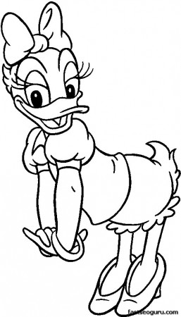 coquette Daisy Duck Coloring Pages ...