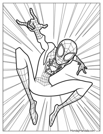 20 Miles Morales Coloring Pages (Free ...