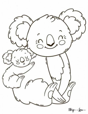 Koala Coloring Pages | Skip To My Lou