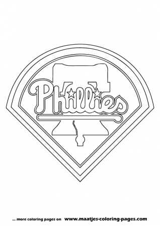 MLB Philadelphia Phillies logo coloring pages