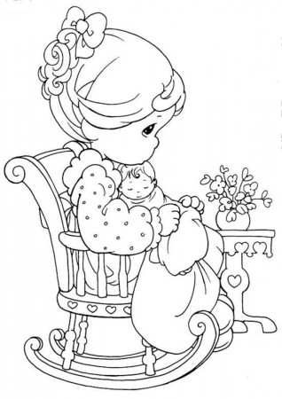 Free & Easy To Print Precious Moments Coloring Pages - Tulamama