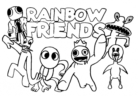 Rainbow Friends Coloring Pages - Coloring Pages For Kids And Adults