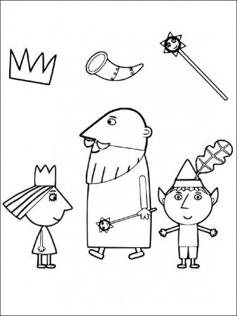Coloring Game Ben and Holly's Little Kingdom 8