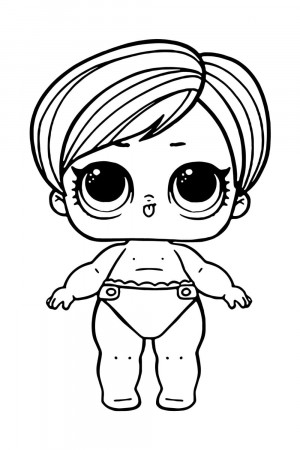LOL Baby Lil Sea Princess Coloring Page - Free Printable Coloring Pages for  Kids