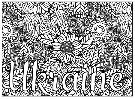 Love Ukraine Coloring Pages - Debbie Lynn