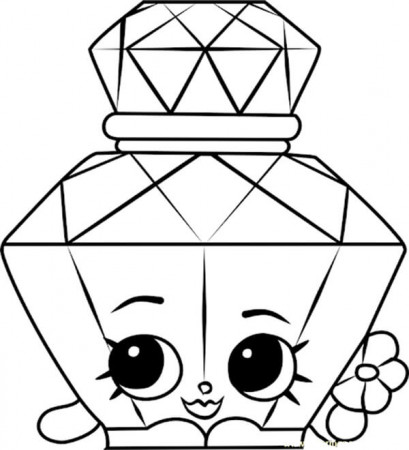 POLLY PERFUME Shopkin Coloring Page - Free Printable Coloring Pages for Kids