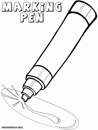 Marker coloring pages | Coloring pages to download and print