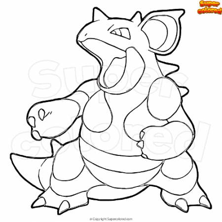 Coloring page Pokemon Nidoqueen - Supercolored.com