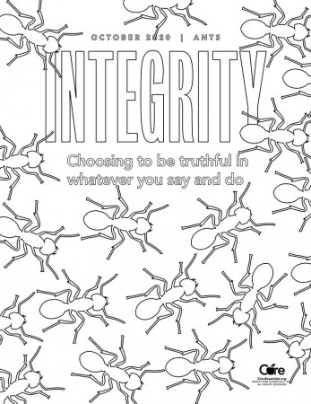 Integrity Coloring Sheet | Math, Save, Integrity