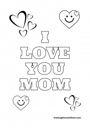 Mother's Day Coloring Pages {Free Printable} - Live Laugh Love