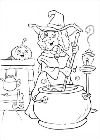 30 Cute Halloween Coloring Pages For Kids