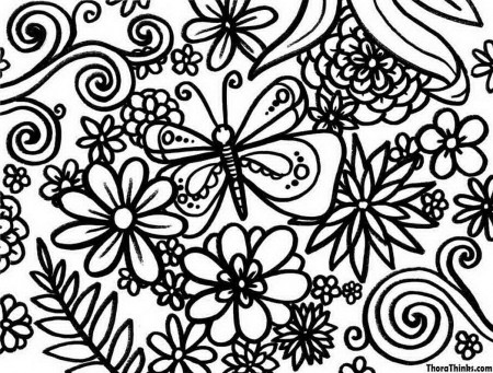 Spring - Coloring Pages for Kids and for Adults