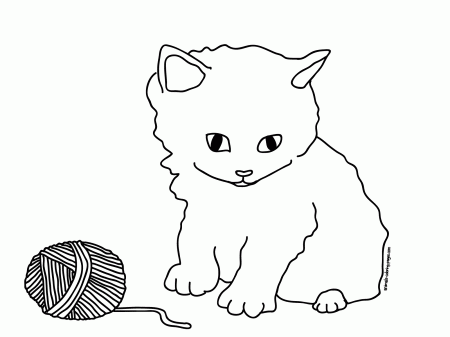 Kitten Coloring Page (20 Pictures) - Colorine.net | 14769