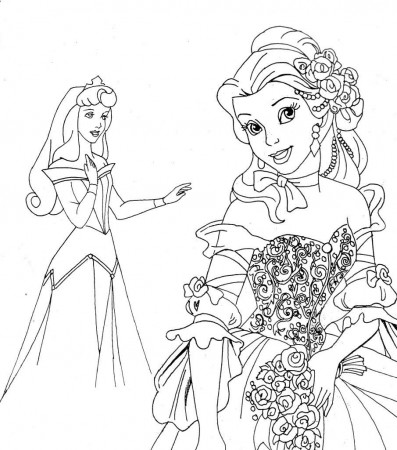 Cartoon ~ Printable Princess Coloring Pages ~ Coloring Tone