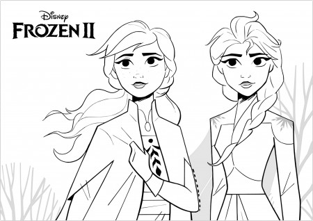 New threats for the sisters of Arendelle - Frozen 2 Kids Coloring Pages