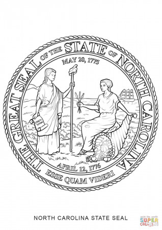 North Carolina State Seal coloring page | Free Printable Coloring ...