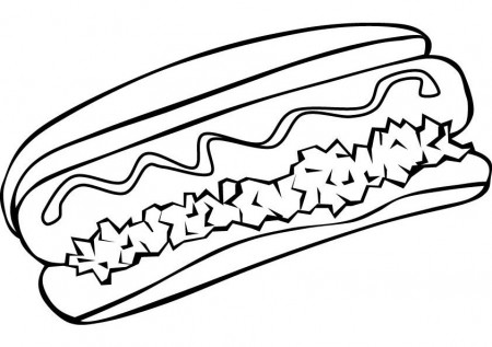 hotdog | Coloring pages