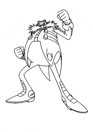 Sonic Eggman Coloring Pages | Coloring pages, Color, Cool cartoons