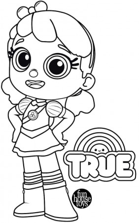 True From True and The Rainbow Kingdom Coloring Pages | Happy ...