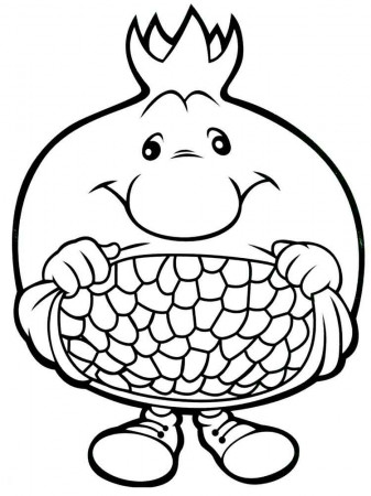 Pomegranate coloring pages. Download and print Pomegranate coloring pages.