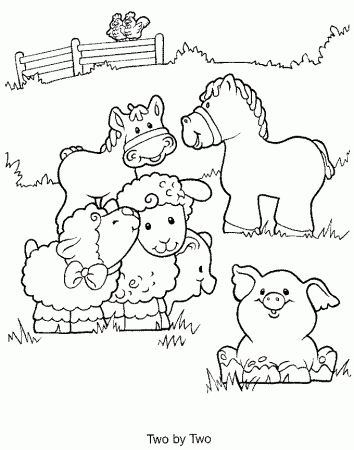 Easy to Make Farm Coloring Sheet - Pa-g.co