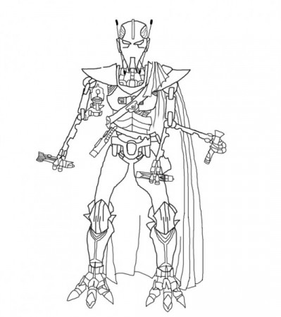 General Grievous coloring page