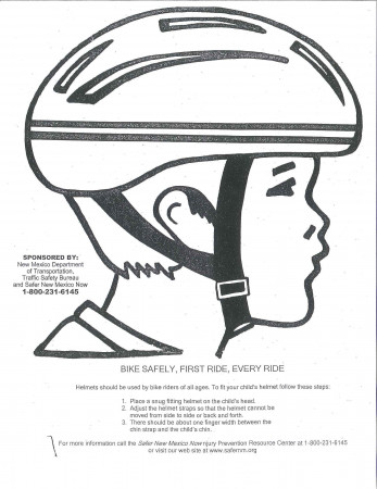 Bike Helmet Safety Coloring Pages - High Quality Coloring Pages