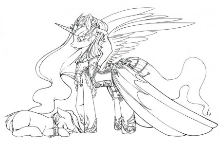 My Little Pony Nightmare Moon Coloring Pages Sketch Coloring Page