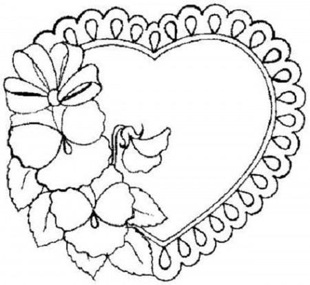 flower coloring pages for girls easy - Printable Kids Colouring Pages