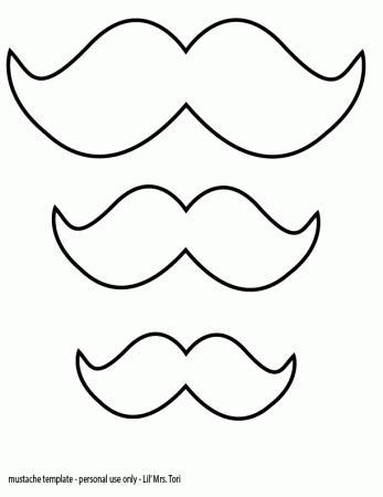 Best Photos of Print Mustache Template - Mustache Template ...