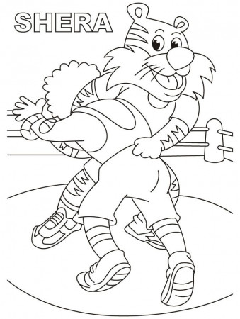 Shera Wrestling Coloring Page | Download Free Shera Wrestling ...