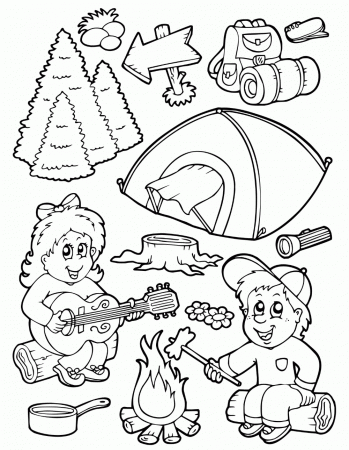 8 Pics of Camping S'more Coloring Pages - S'mores Coloring Pages ...