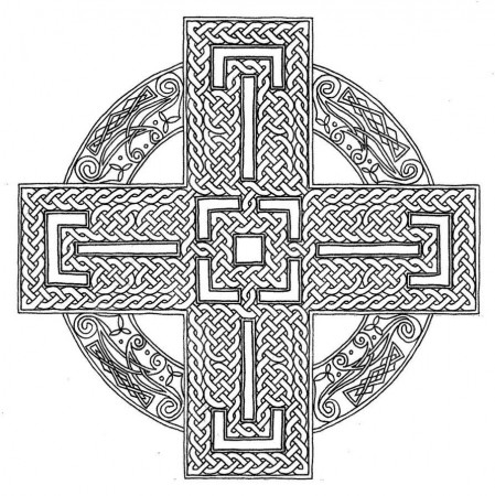 15 Pics of Celtic Cross Mandala Coloring Pages - Celtic Cross ...