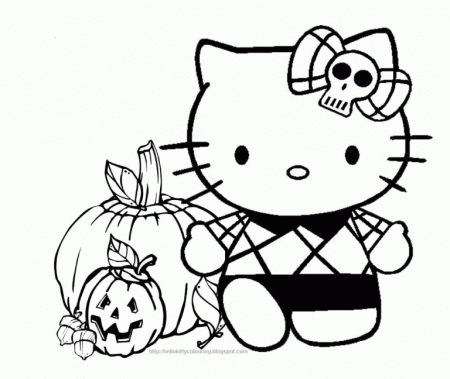 Hello Kitty Halloween - Coloring Pages for Kids and for Adults