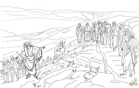 Jesus Chooses Twelve Disciples coloring page | Free Printable ...