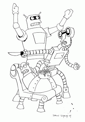 Futurama Coloring - Coloring Pages for Kids and for Adults