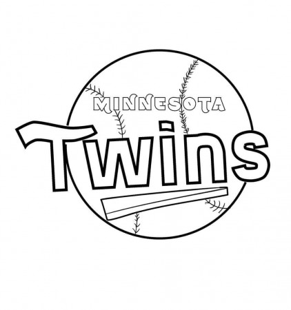 Minnesota Twins Coloring Pages | Minnesota twins, Minnesota, Coloring pages