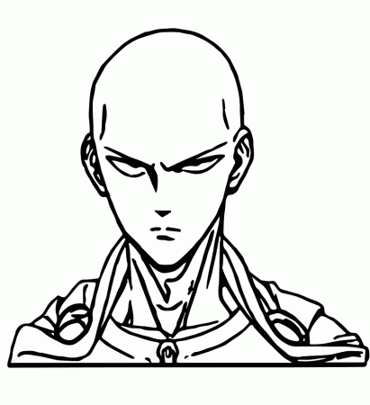 Angry Saitama Coloring Pages - One-Punch Man Coloring Pages - Coloring Pages  For Kids And Adults