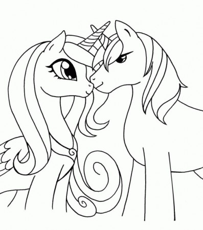 Download or print this amazing coloring page: My Little Pony Coloring Pages  Princess Cadence | Coloriage, Petit poney, Coloriage pokemon