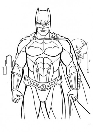 Coloring Pages | Printable Batman Coloring Page