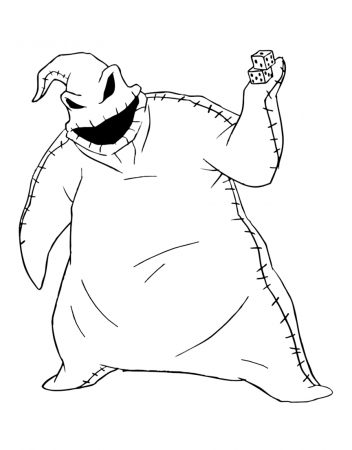 Bad Oogie Boogie Coloring Page - Free Printable Coloring Pages for Kids