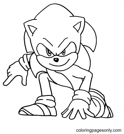 Sonic 2 Movie Coloring Pages - Sonic the Hedgehog 2 Coloring Pages - Coloring  Pages For Kids And Adults