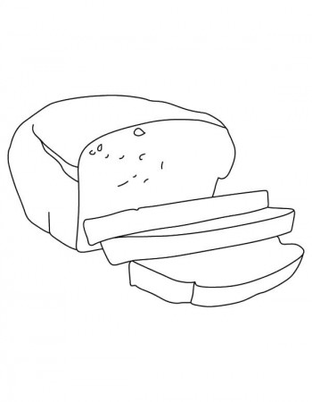 Bread Slice Outline Coloring Pages : Best Place to Color | Coloring pages,  Outline pictures, Color