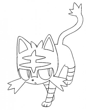 Litten | Moon coloring pages, Pokemon coloring pages, Pokemon coloring  sheets